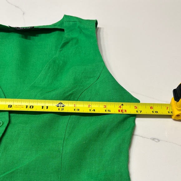 J. Crew Vibrant Green Button-Front Midi Dress - Picture 7 of 12